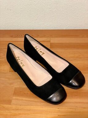 BRAND NEW FS/NY French Sole Insight Black Suede Ballet Flats Size 6 Women